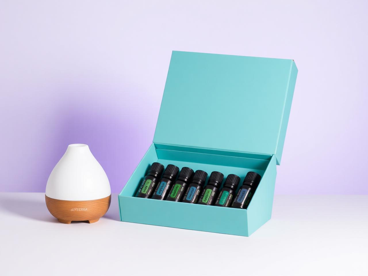 AromaTouch Diffused Kit dōTERRA cu uleiuri esențiale și difuzor Petal 2.0